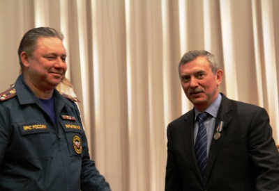 Заместитель генерального директора по безопасности ОАО «БЭСК» награжден медалью МЧС России